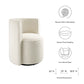 Della Boucle Fabric Swivel Chair