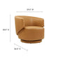 Celestia Vegan Leather Swivel Chair