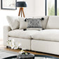 Commix Down Filled Overstuffed Boucle Fabric 4-Seater Sofa