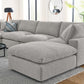 Commix Down Filled Overstuffed Boucle 7-Piece Sectional Sofa