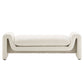 Waverly Boucle Fabric Bench