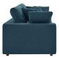 Commix Down Filled Overstuffed Sectional Sofa and Ottoman Set