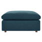 Commix Down Filled Overstuffed Sectional Sofa and Ottoman Set