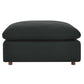 Commix Down Filled Overstuffed Sectional Sofa and Ottoman Set
