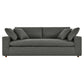 Commix Down Filled Overstuffed Sectional Sofa and Ottoman Set