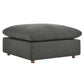 Commix Down Filled Overstuffed Sectional Sofa and Ottoman Set