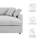 Commix Down Filled Overstuffed Sectional Sofa and Ottoman Set