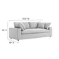 Commix Down Filled Overstuffed Sectional Sofa and Ottoman Set