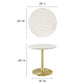 Viva Round White Marble Side Table