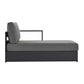 Tahoe Outdoor Patio Powder-Coated Aluminum Modular Right-Facing Chaise Lounge