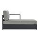 Tahoe Outdoor Patio Powder-Coated Aluminum Modular Right-Facing Chaise Lounge