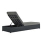 Tahoe Outdoor Patio Powder-Coated Aluminum Chaise Lounge Chair