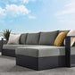 Tahoe 3-Piece Outdoor Patio Powder-Coated Aluminum Right-Facing Chaise Sectional Sofa Set