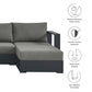 Tahoe 4-Piece Outdoor Patio Powder-Coated Aluminum Sectional Sofa Set