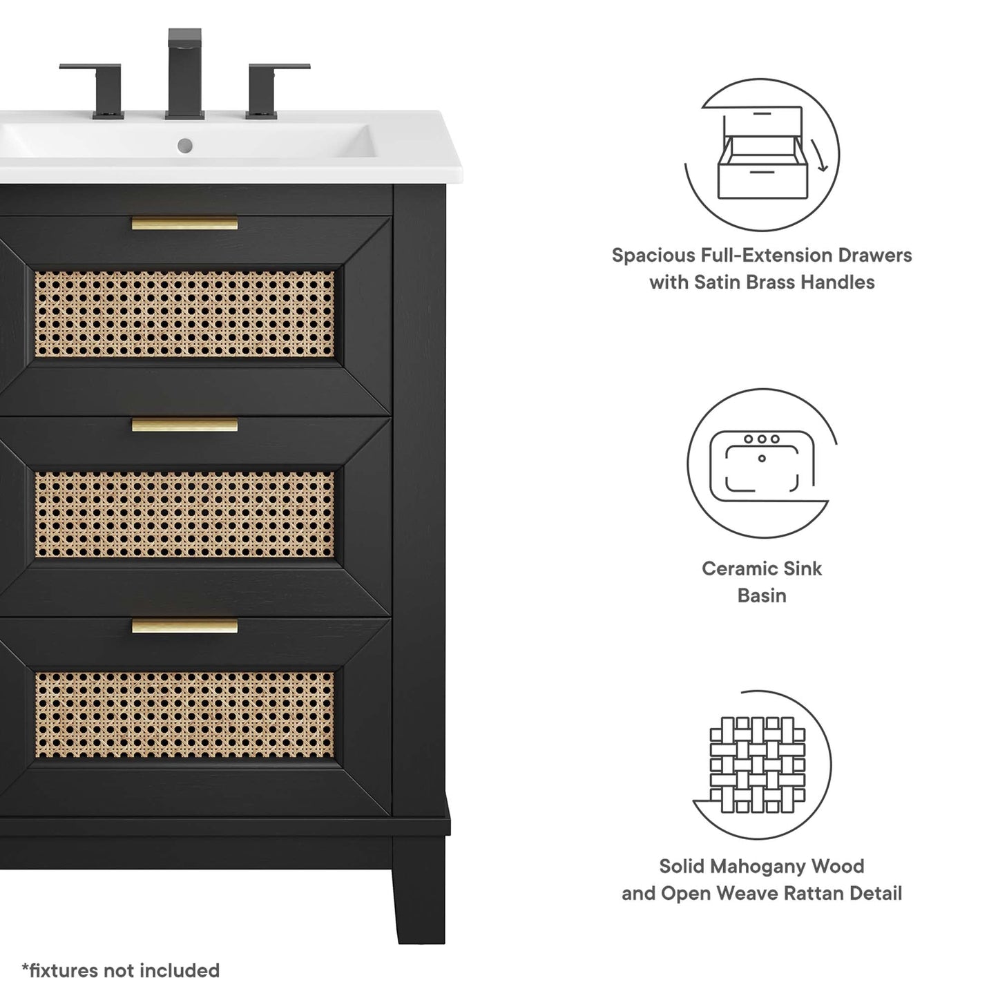 Dixie Bathroom Vanity Basin Included