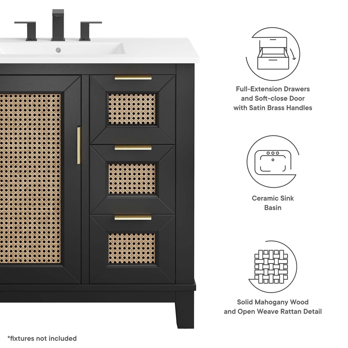 Dixie Bathroom Vanity Basin Included