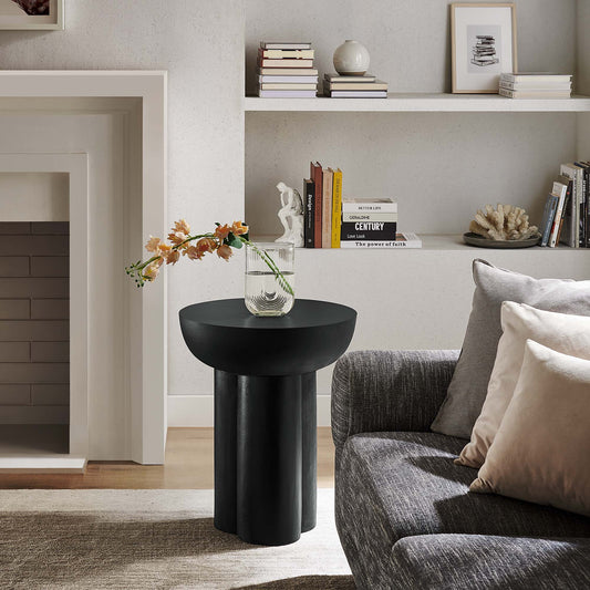 Caspian Round Concrete Side Table