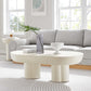 Caspian Oval Concrete Coffee Table