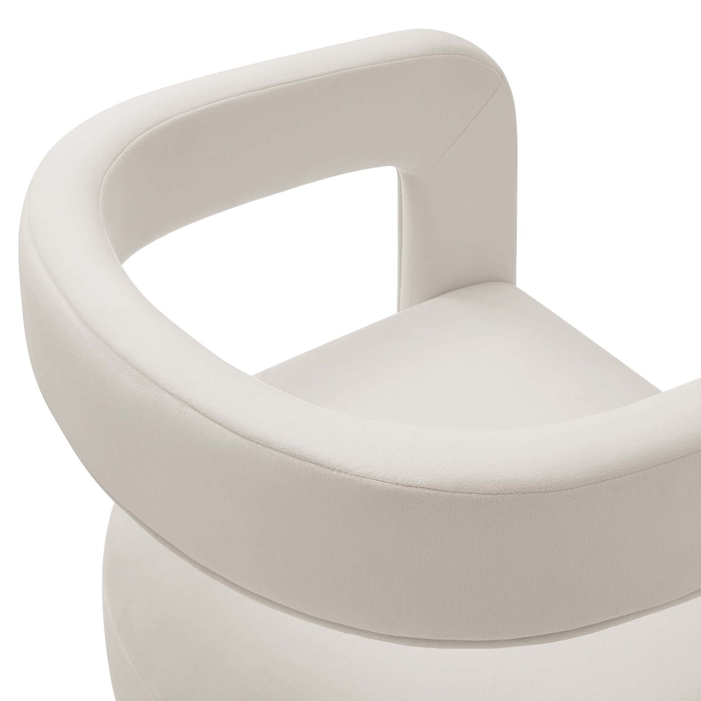 Winslow  Barrel Performance Velvet Dining Chair