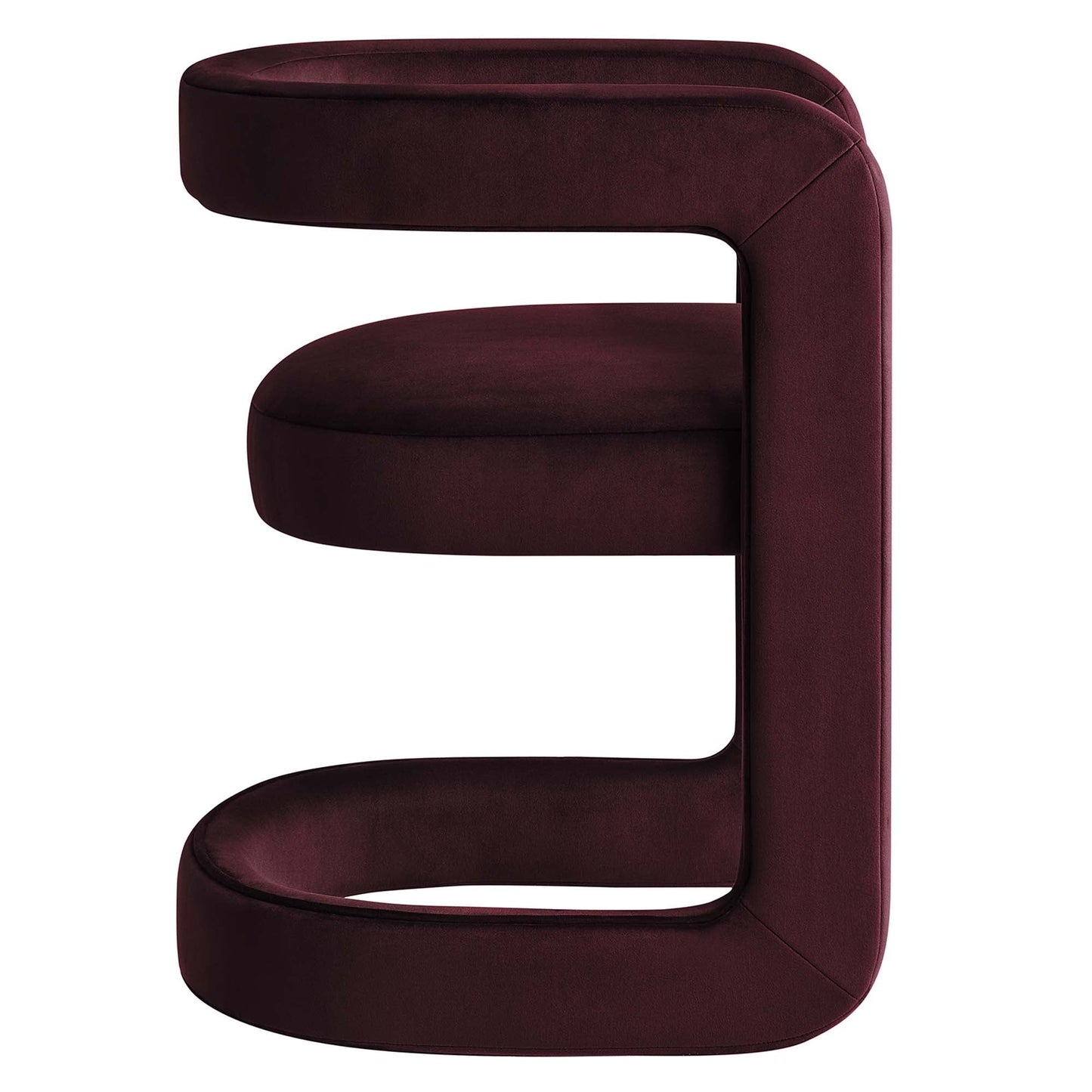 Winslow  Barrel Performance Velvet Dining Chair