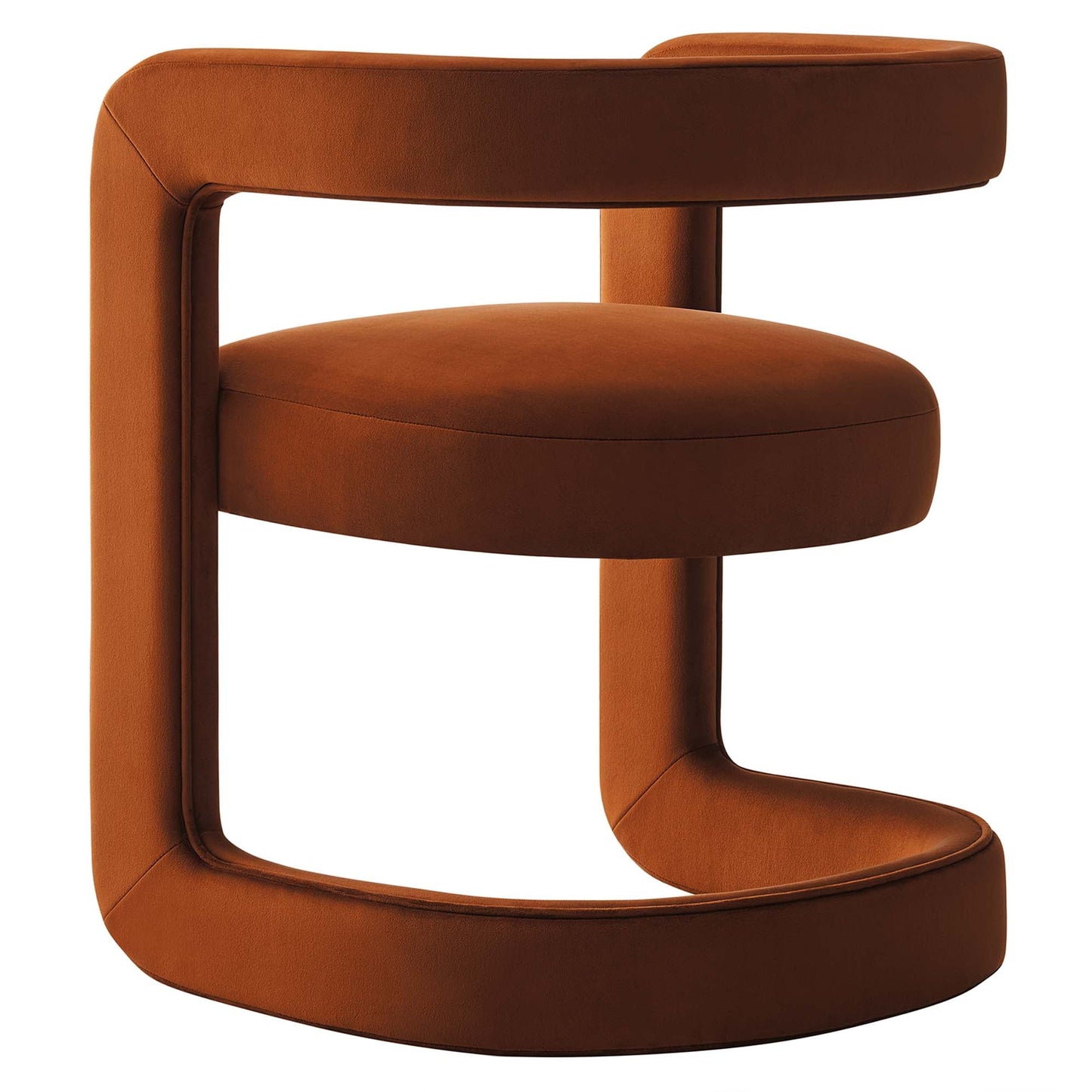 Winslow  Barrel Performance Velvet Dining Chair