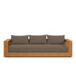 Tahoe Outdoor Patio Acacia Wood Sofa