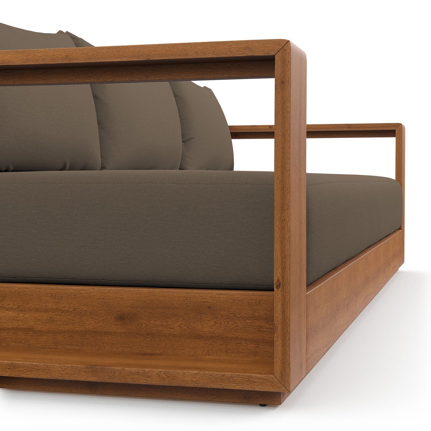 Tahoe Outdoor Patio Acacia Wood Sofa