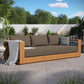 Tahoe Outdoor Patio Acacia Wood Sofa