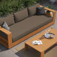 Tahoe 2-Piece Outdoor Patio Acacia Wood Sofa and Coffee Table Set