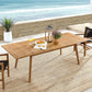 Vienna Outdoor Patio Teak Wood Extendable Dining Table