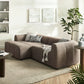 Liana  Left-Facing Upholstered Fabric Modular Sofa with Chaise