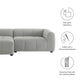 Liana  Left-Facing Upholstered Fabric Modular Sofa with Chaise