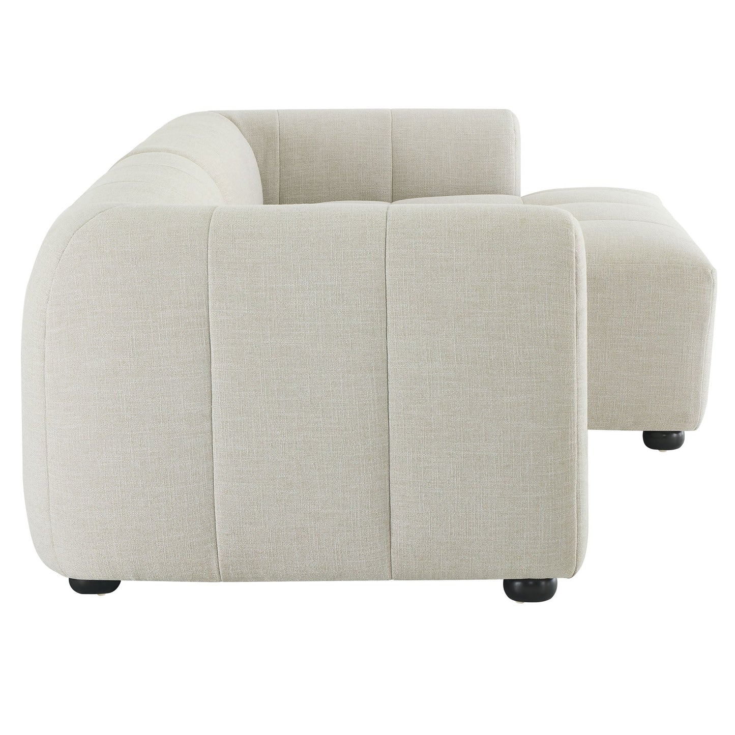 Liana  Right-Facing Upholstered Fabric Modular Sofa with Chaise