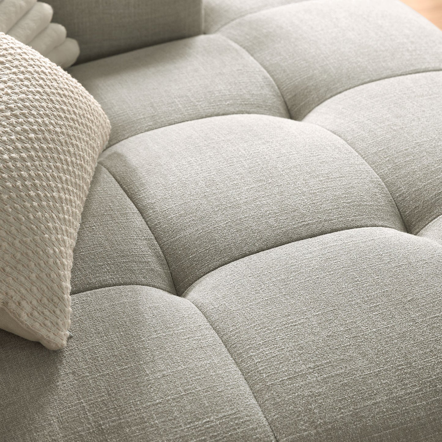 Liana  Right-Facing Upholstered Fabric Modular Sofa with Chaise