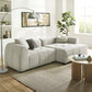 Liana  Right-Facing Upholstered Fabric Modular Sofa with Chaise