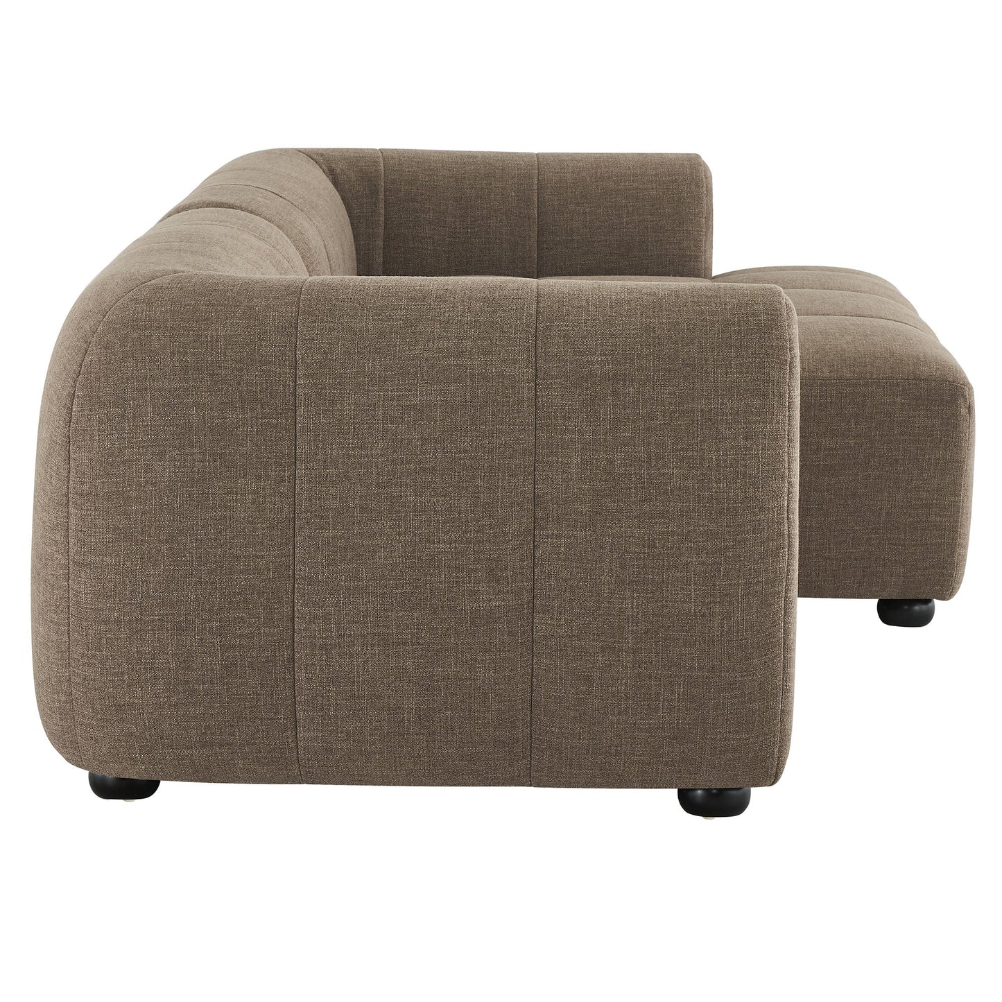 Liana  Right-Facing Upholstered Fabric Modular Sofa with Chaise