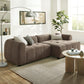 Liana  Right-Facing Upholstered Fabric Modular Sofa with Chaise
