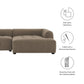 Liana  Right-Facing Upholstered Fabric Modular Sofa with Chaise
