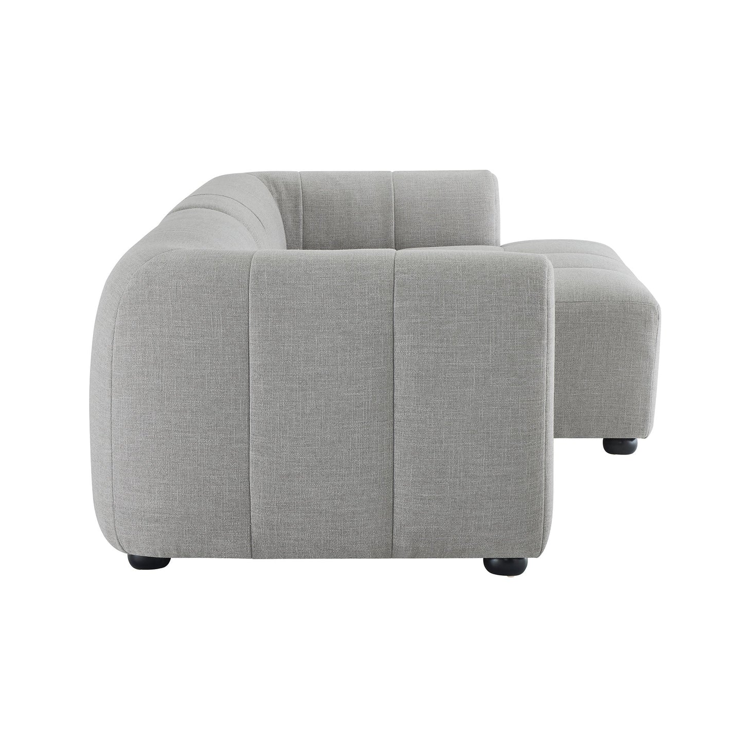 Liana  Right-Facing Upholstered Fabric Modular Sofa with Chaise