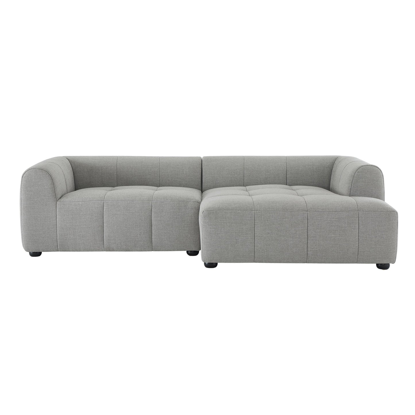 Liana  Right-Facing Upholstered Fabric Modular Sofa with Chaise