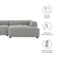 Liana  Right-Facing Upholstered Fabric Modular Sofa with Chaise