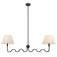 Wave Squiggle 2-Arm Pendant Light