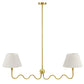 Wave Squiggle 2-Arm Pendant Light