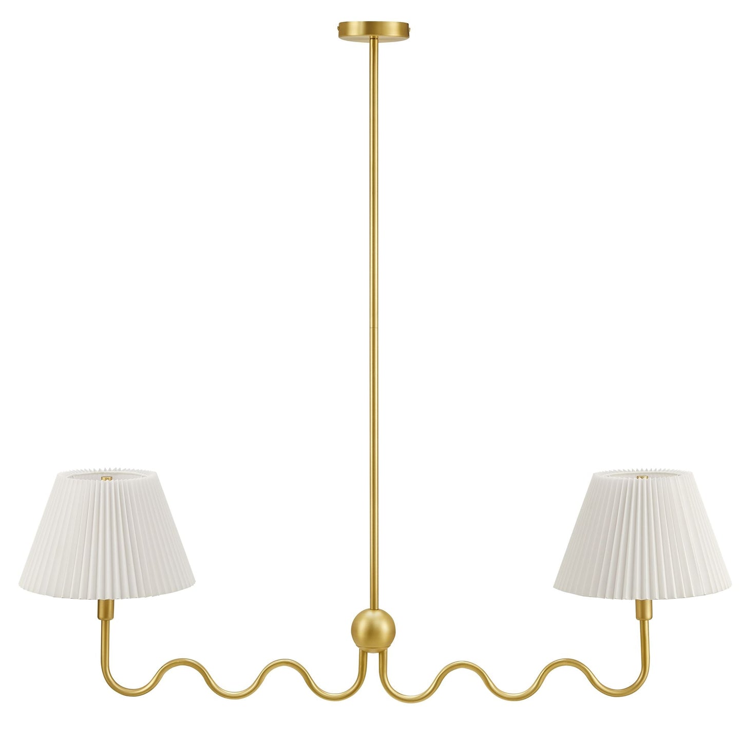 Wave Squiggle 2-Arm Pendant Light