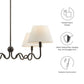 Wave Squiggle 4-Arm Pendant Light