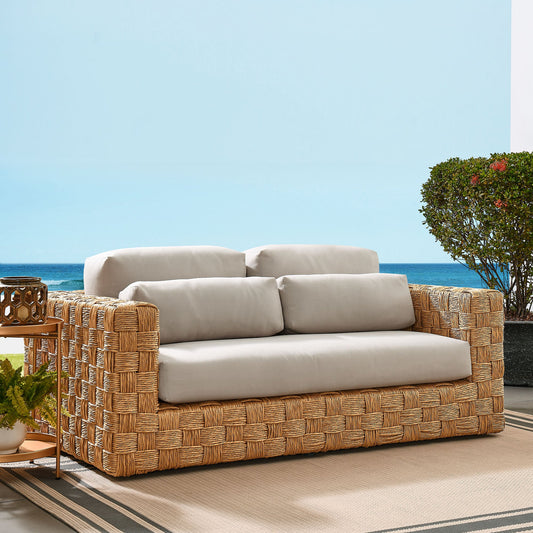 Thames  Outdoor Patio Wicker Rattan Loveseat