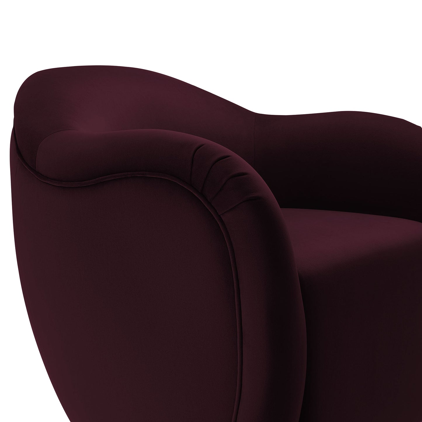 Compose Performance Velvet Swivel Armchair