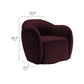 Compose Performance Velvet Swivel Armchair