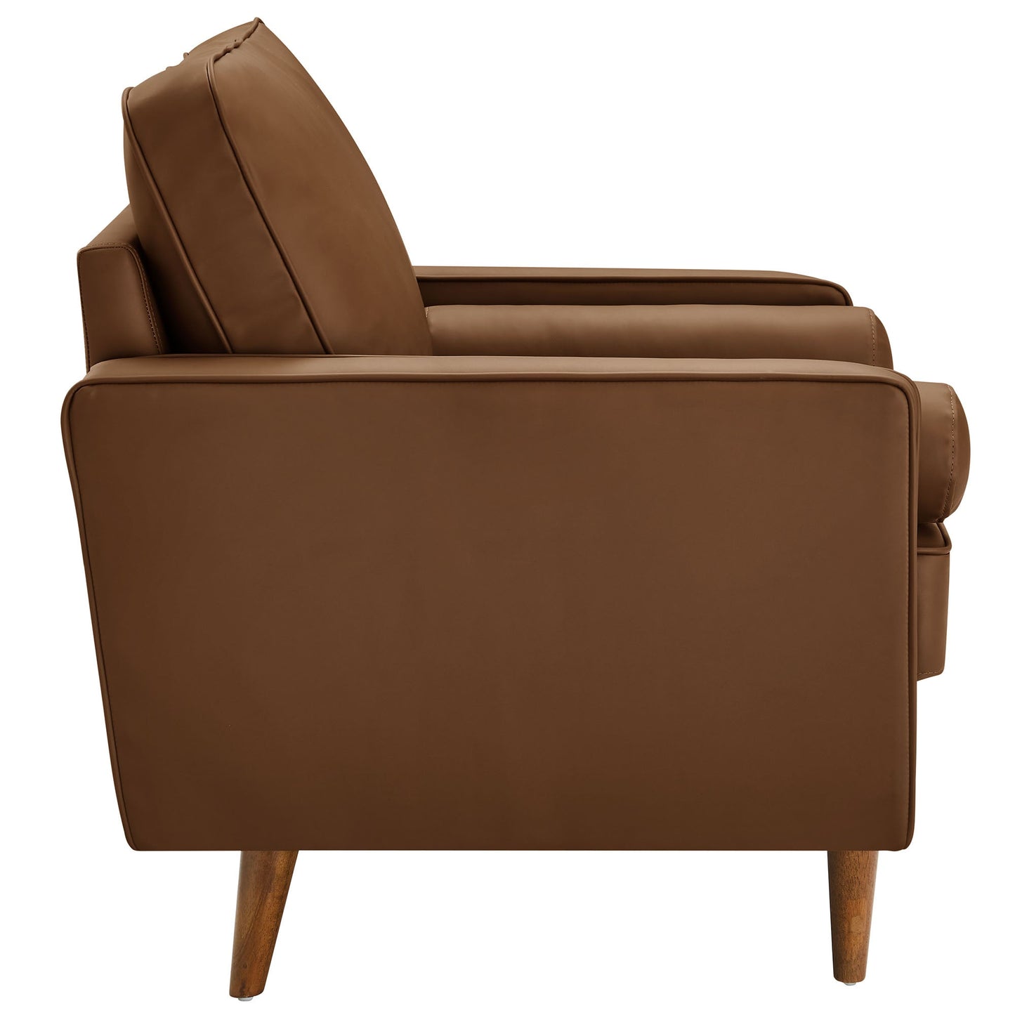 Valour Tufted Vegan Leather Accent Armchair