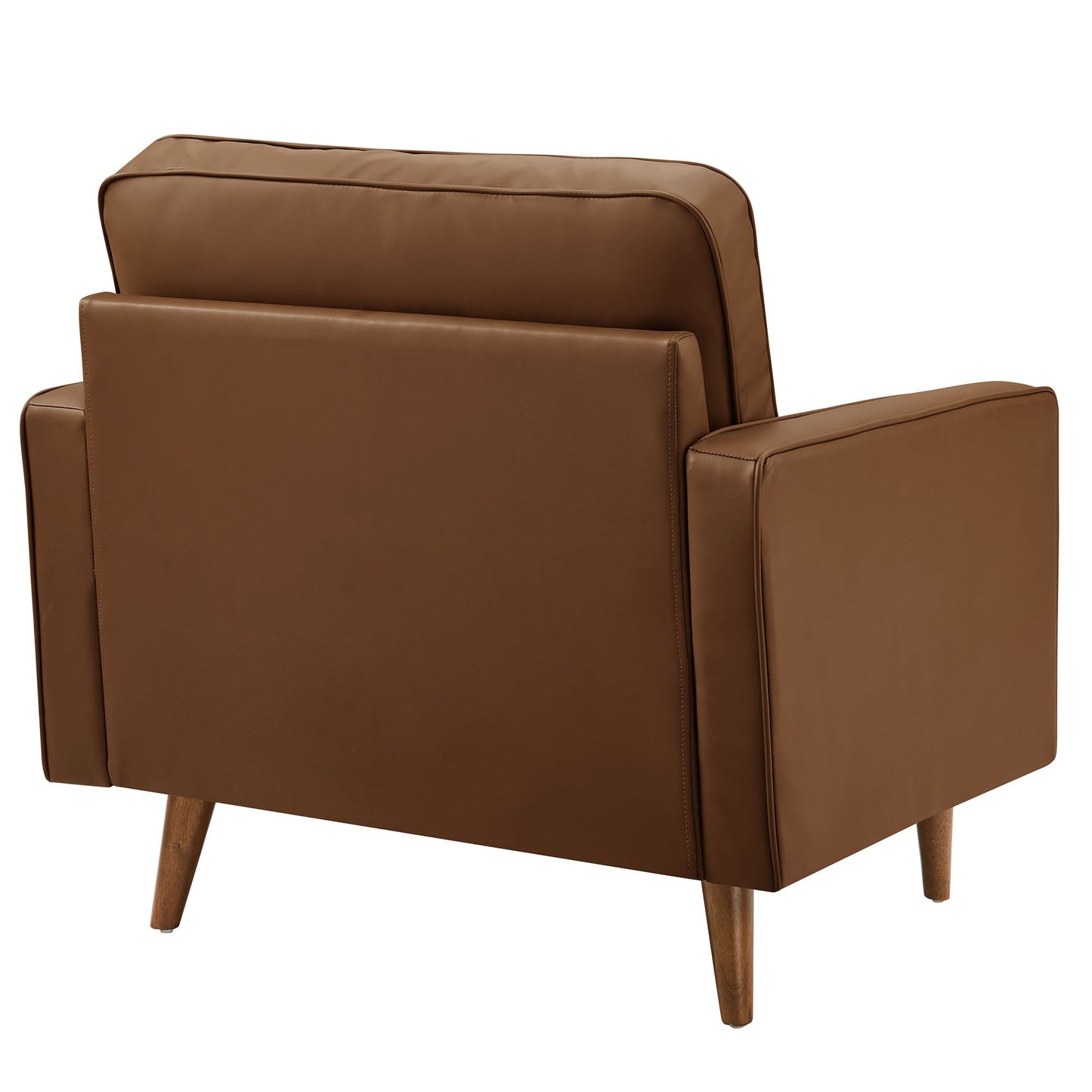 Valour Tufted Vegan Leather Accent Armchair